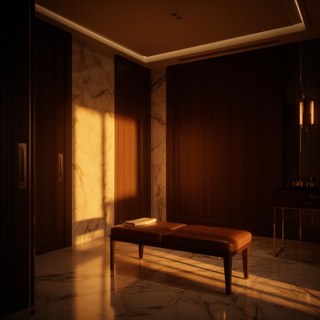 Warm sanctuary interior with golden light